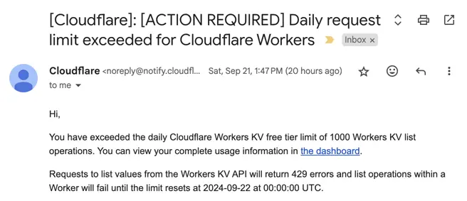 cloudflare email